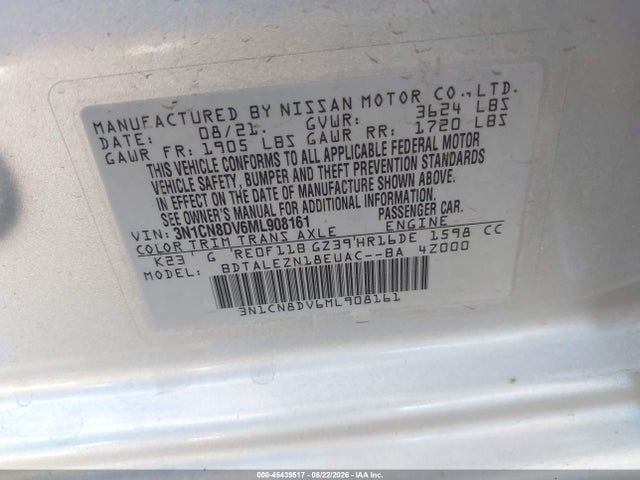 صورة 9 لـ 2021 Nissan VERSA S XTRONIC CVT