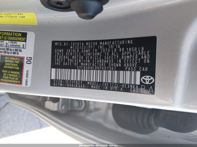 صورة 9 لـ 2017 Toyota COROLLA LE