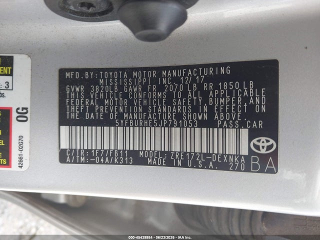 صورة 9 لـ 2018 Toyota COROLLA LE