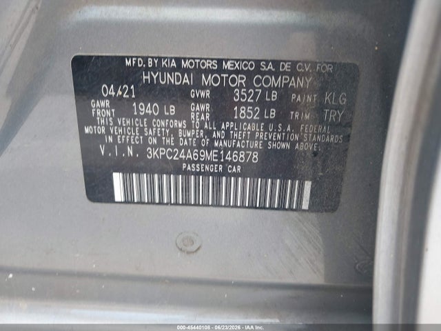 2021 Hyundai ACCENT SE 照片 9