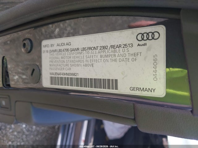 2017 AUDI A4 PREMIUM PLUS — фото 9