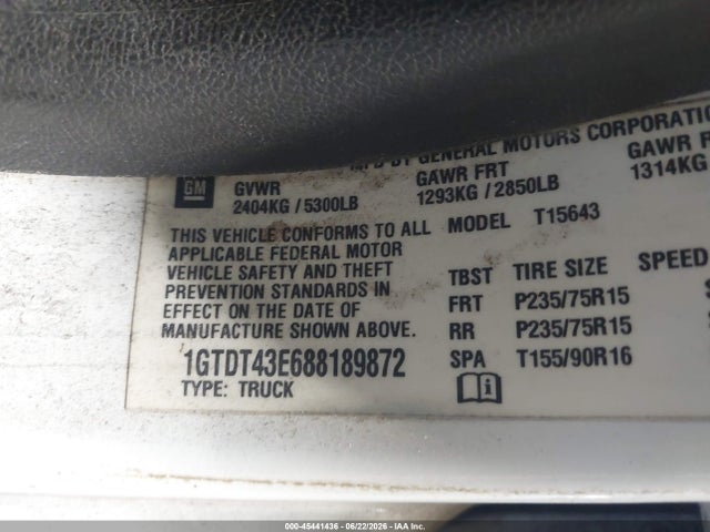2008 GMC CANYON SLE2 照片 9