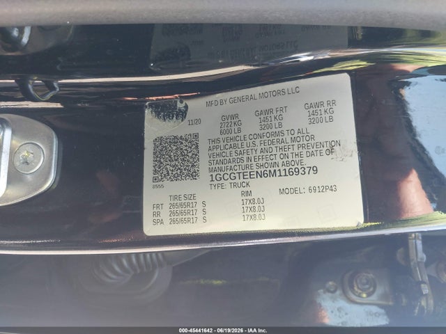 2021 Chevrolet COLORADO 4WD SHORT BOX ZR2 — фото 9