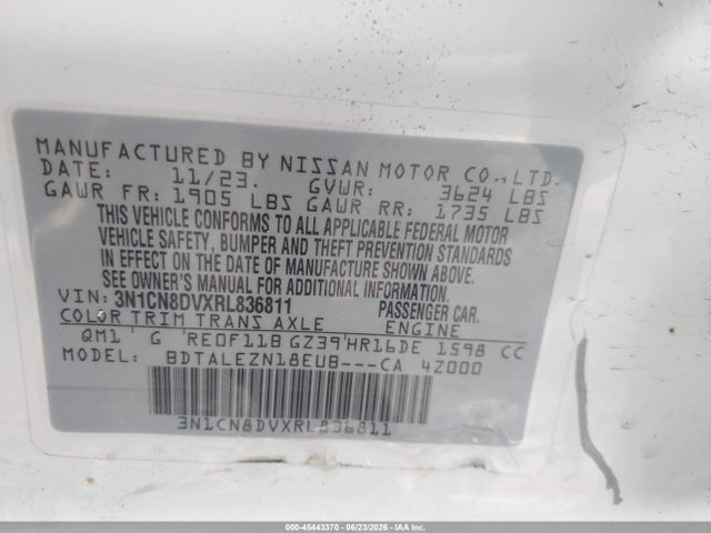 2024 Nissan VERSA 1.6 S 照片 9