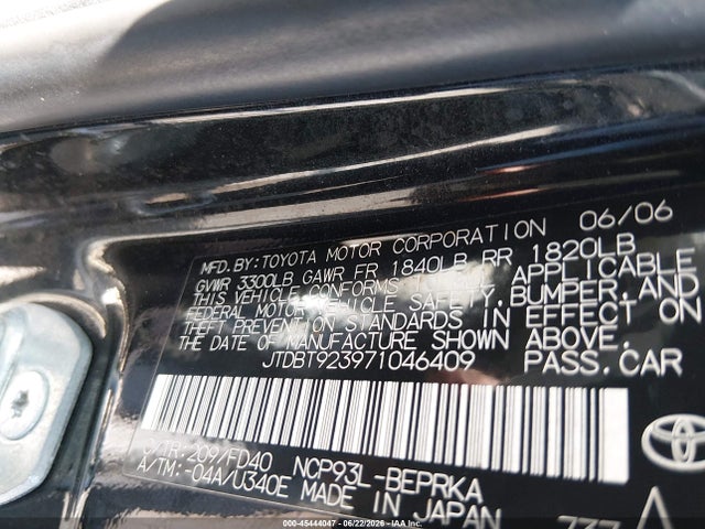 2007 Toyota YARIS photo 9