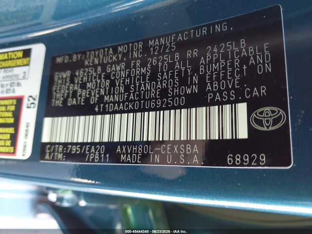2026 Toyota CAMRY SE photo 9