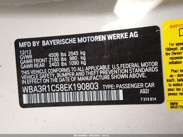 2014 BMW 435I 照片 9