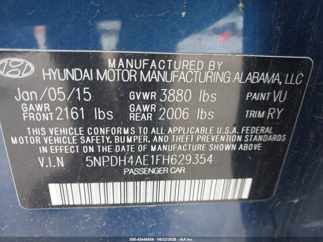 2015 Hyundai ELANTRA SE photo 9