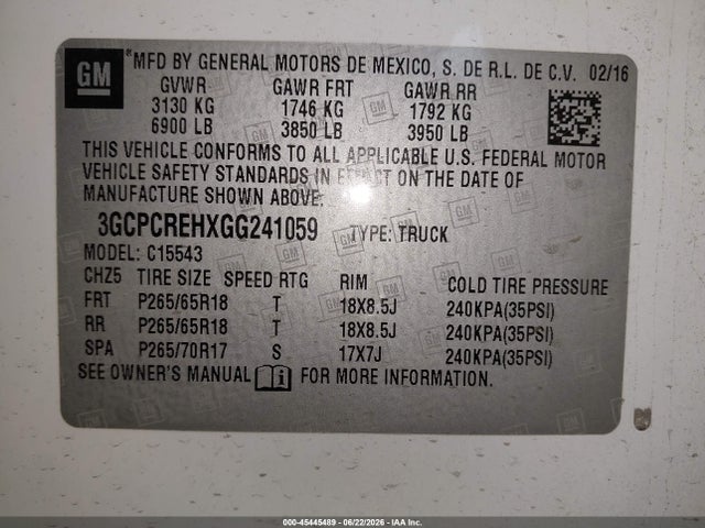 صورة 9 لـ 2016 Chevrolet SILVERADO 1500 1LT