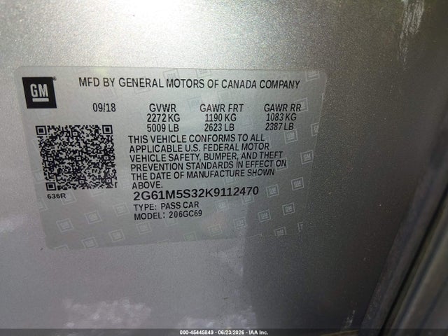 2019 Cadillac XTS LUXURY 照片 9