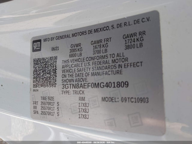 2021 GMC SIERRA 1500 2WD LONG BOX 缩略图 9