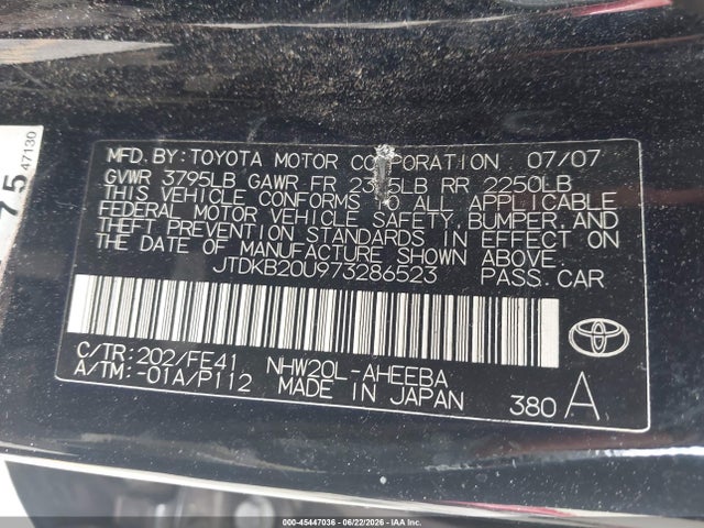 2007 Toyota PRIUS photo 9
