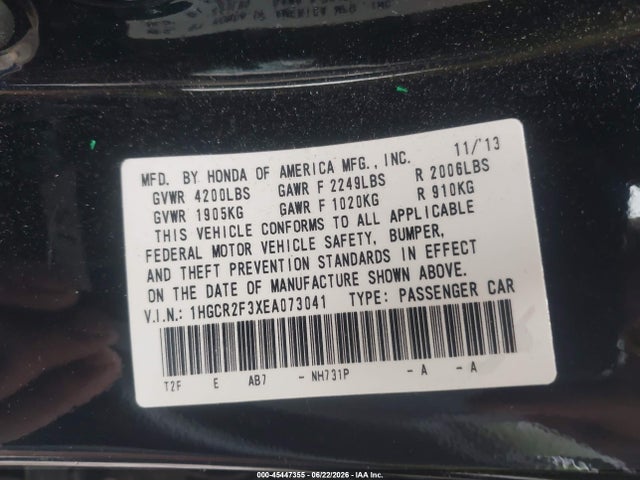 صورة 9 لـ 2014 Honda ACCORD LX