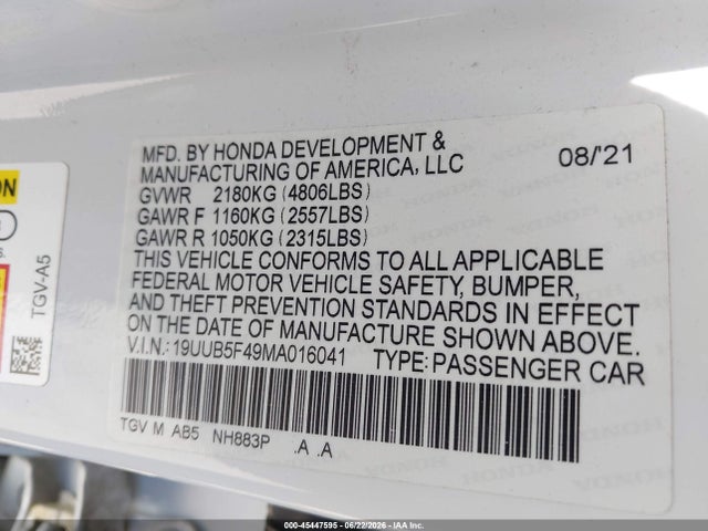 صورة 9 لـ 2021 Acura TLX TECHNOLOGY PACKAGE
