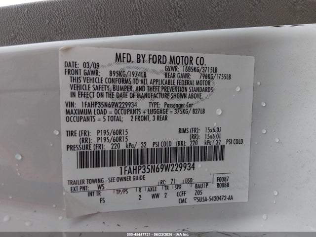 صورة 9 لـ 2009 FORD FOCUS SE