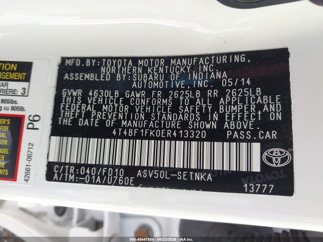 2014 Toyota CAMRY LE 照片 9