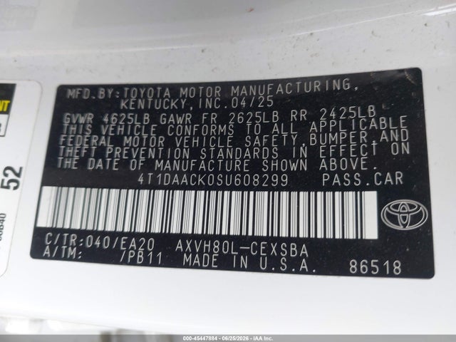 2025 Toyota CAMRY SE photo 9