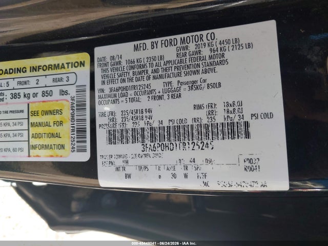 2015 FORD FUSION SE 照片 9
