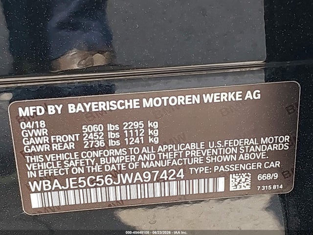 2018 BMW 540I — фото 9