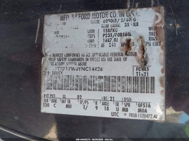 2000 FORD F-150 WORK SERIES/XL/XLT 照片 9