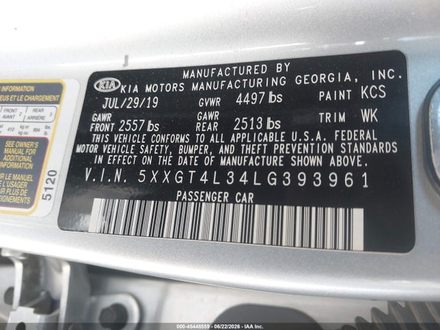 صورة 9 لـ 2020 KIA OPTIMA LX