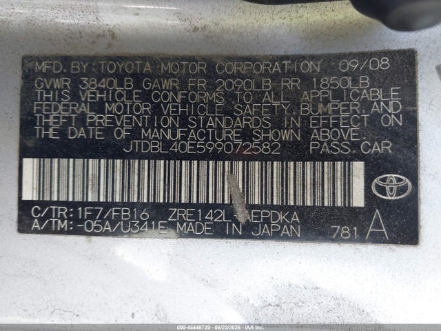 صورة 9 لـ 2009 Toyota COROLLA LE