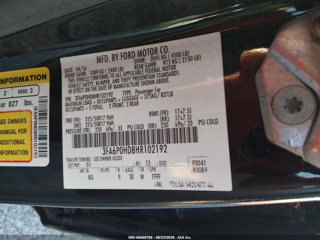 صورة 9 لـ 2017 FORD FUSION SE