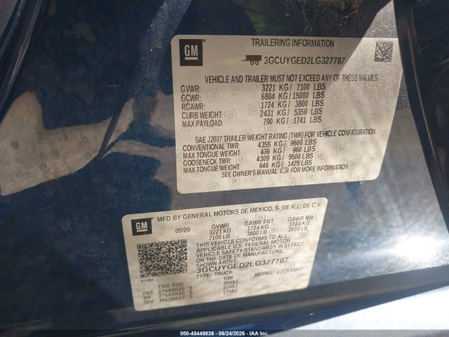 2020 Chevrolet SILVERADO 1500 4WD SHORT BED LTZ 照片 9