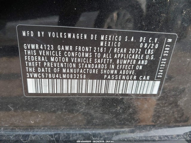 2020 Volkswagen JETTA 1.4T R-LINE/1.4T S/1.4T SE 照片 9