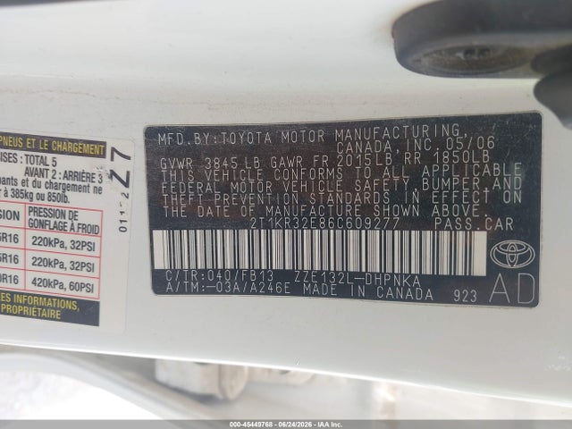 2006 Toyota MATRIX XR 照片 9