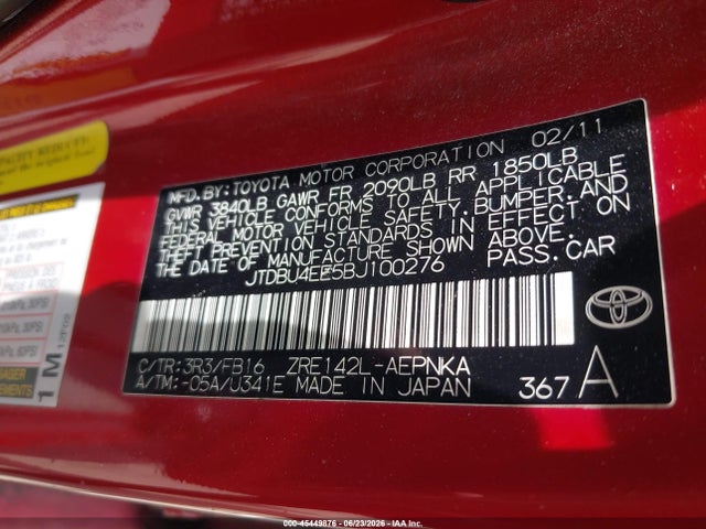 2011 Toyota COROLLA LE 照片 9
