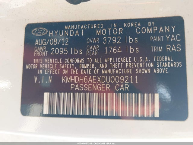 2013 Hyundai ELANTRA SE photo 9