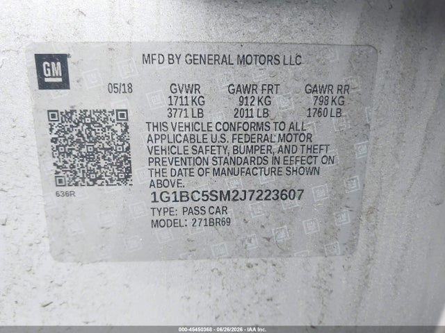 صورة 9 لـ 2018 Chevrolet CRUZE LS AUTO