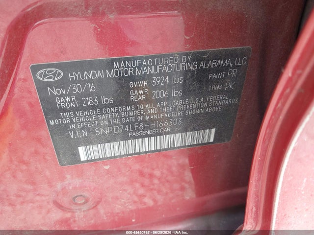 2017 Hyundai ELANTRA SE 照片 9
