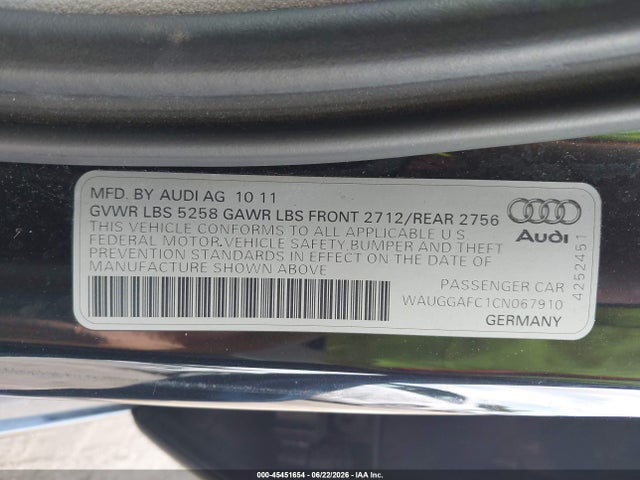 2012 AUDI A6 3.0T PREMIUM PLUS 照片 9