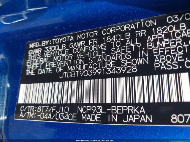 2009 Toyota YARIS 照片 9