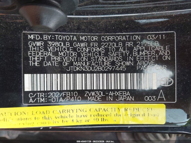 2011 Toyota PRIUS TWO 照片 9