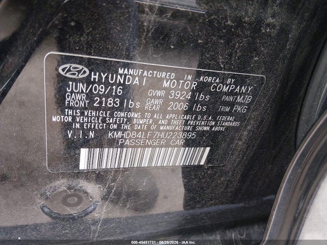 2017 Hyundai ELANTRA SE 照片 9