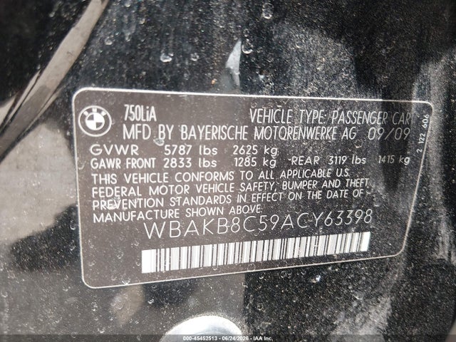 2010 BMW 750LI 照片 9