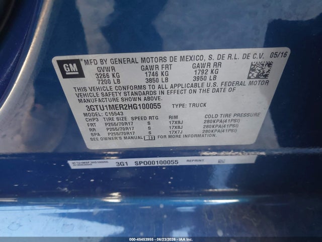 2017 GMC SIERRA 1500 SLE CREW 缩略图 9