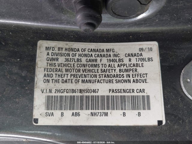 2011 Honda CIVIC LX photo 9