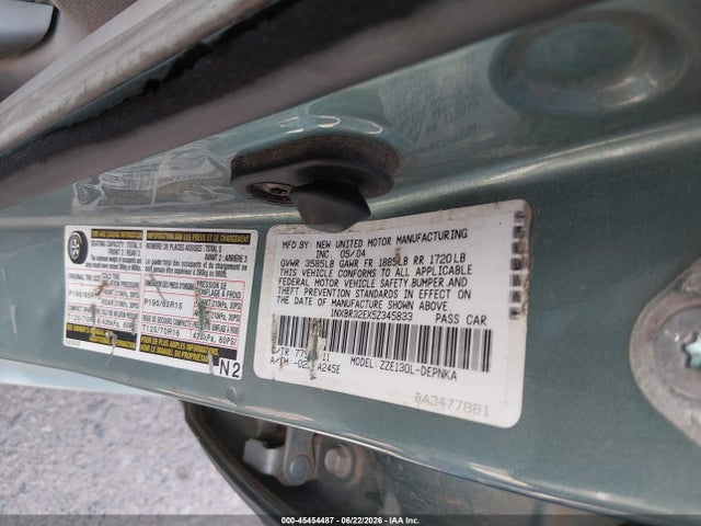 2005 Toyota COROLLA LE 照片 9