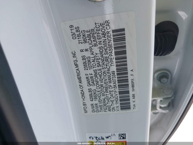 2019 HONDA ACCORD LX 9