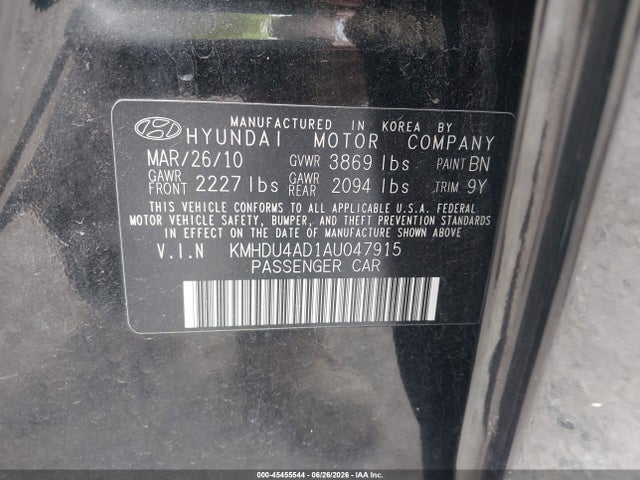2010 Hyundai ELANTRA SE 照片 9