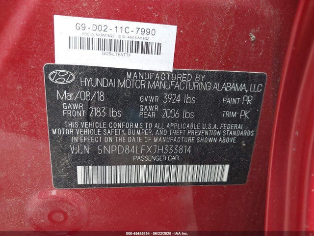صورة 9 لـ 2018 Hyundai ELANTRA SEL