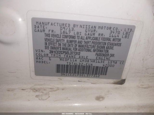 2014 Nissan VERSA NOTE SV 照片 9