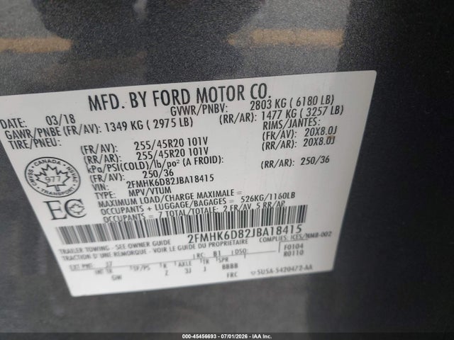 2018 FORD FLEX LIMITED 9