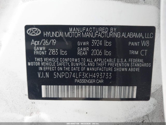 صورة 9 لـ 2019 Hyundai ELANTRA SE