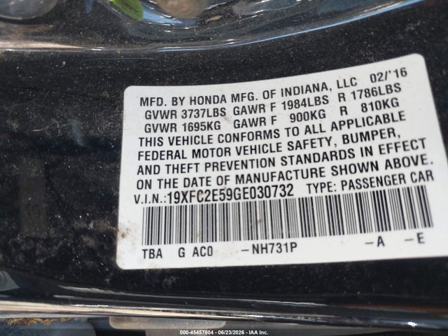 صورة مصغرة 9 لـ 2016 Honda CIVIC LX