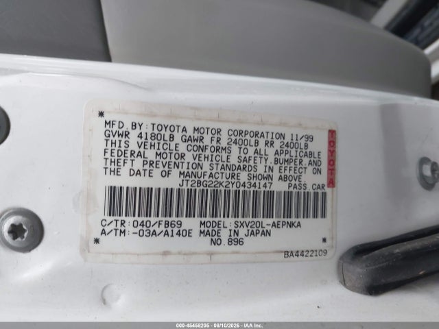 صورة مصغرة 9 لـ 2000 Toyota CAMRY LE